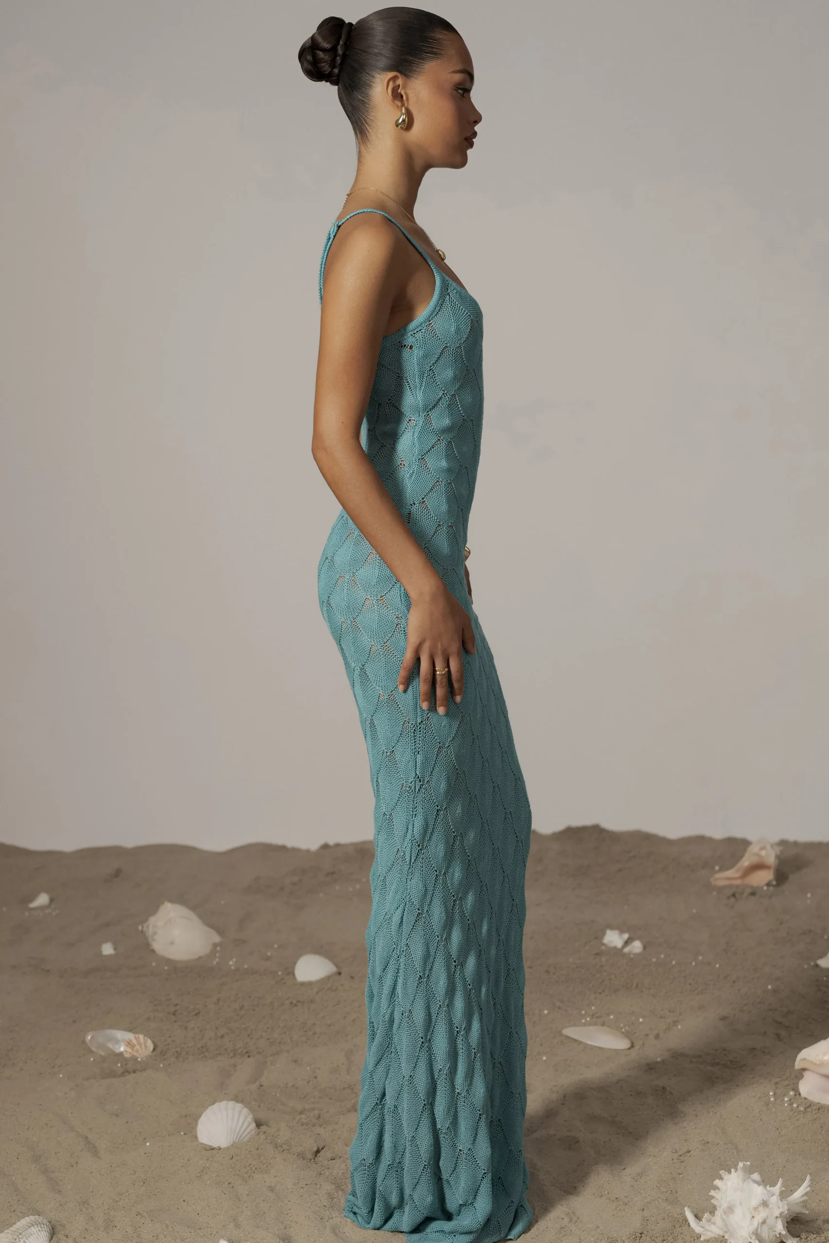 Aqua Gabriela Knit Maxi Dress*JLUXLABEL Discount