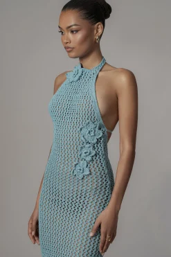 Aqua Paradise Crochet Maxi Dress*JLUXLABEL Fashion
