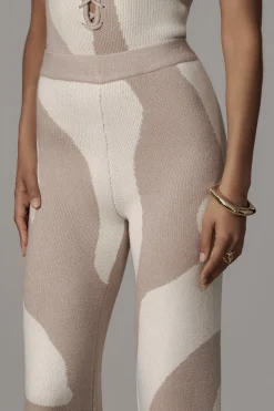 Beige Abstract Tiarra Pants*JLUXLABEL Online