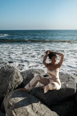 Beige Abstract Tiarra Pants*JLUXLABEL Online