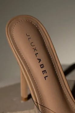 Beige Adora Clear Strap Heel*JLUXLABEL Sale