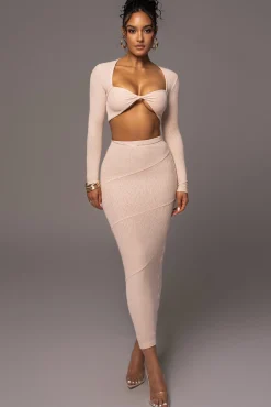 Beige All About You Skirt Set*JLUXLABEL Hot