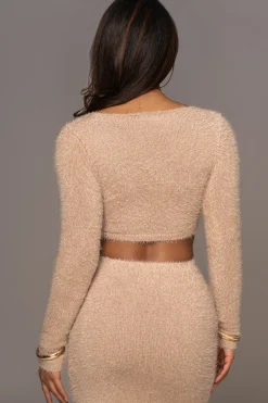 Beige Annette Sweater Knit Skirt Set*JLUXLABEL Outlet