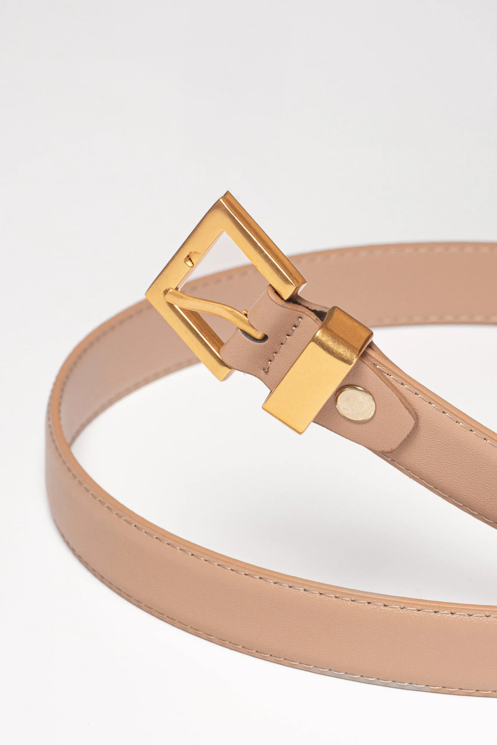 Beige Bonnie Buckle Belt*JLUXLABEL Outlet