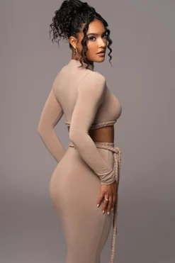 Beige City Love Two-Piece Skirt Set*JLUXLABEL Online