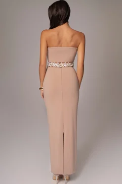 Beige Clarisse One Shoulder Dress*JLUXLABEL New