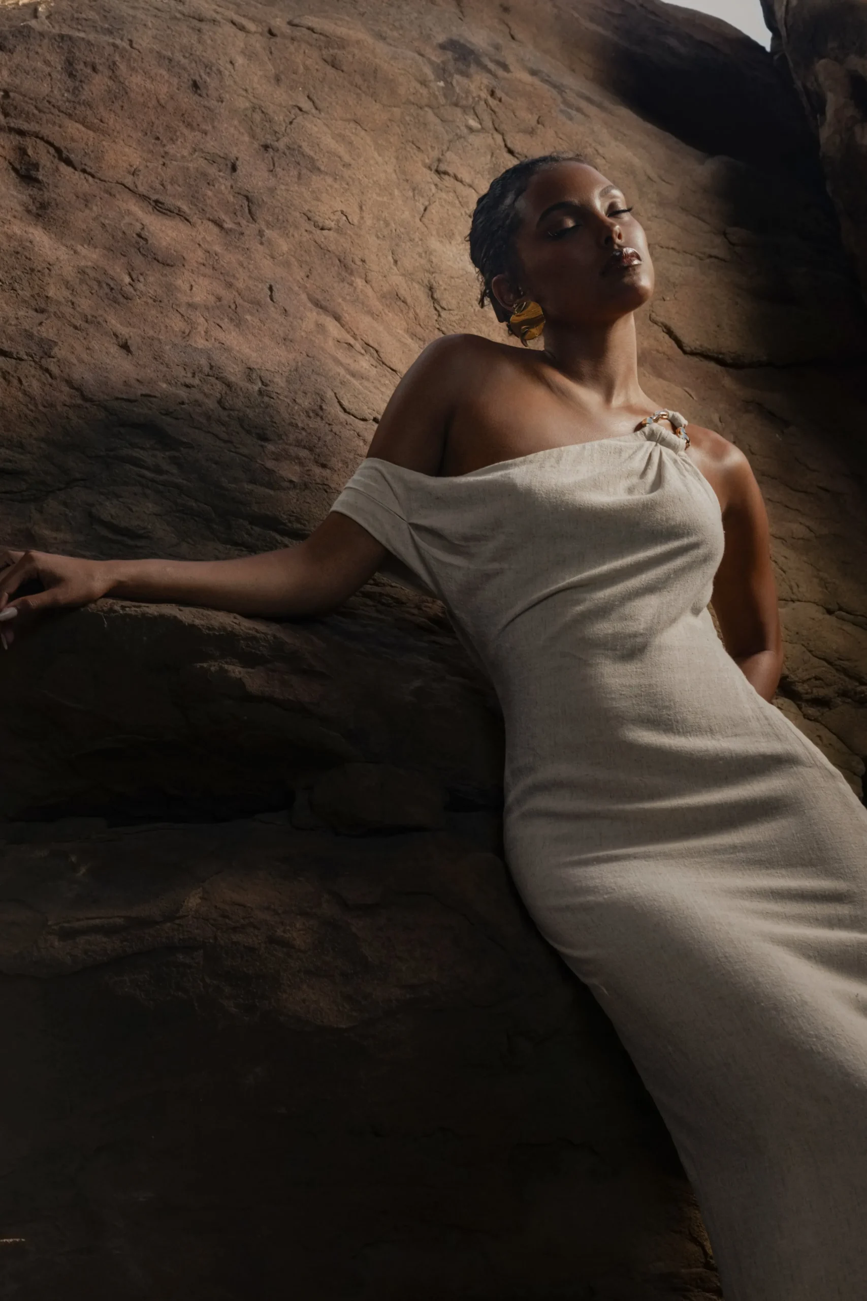 Beige Escape Linen Dress*JLUXLABEL New