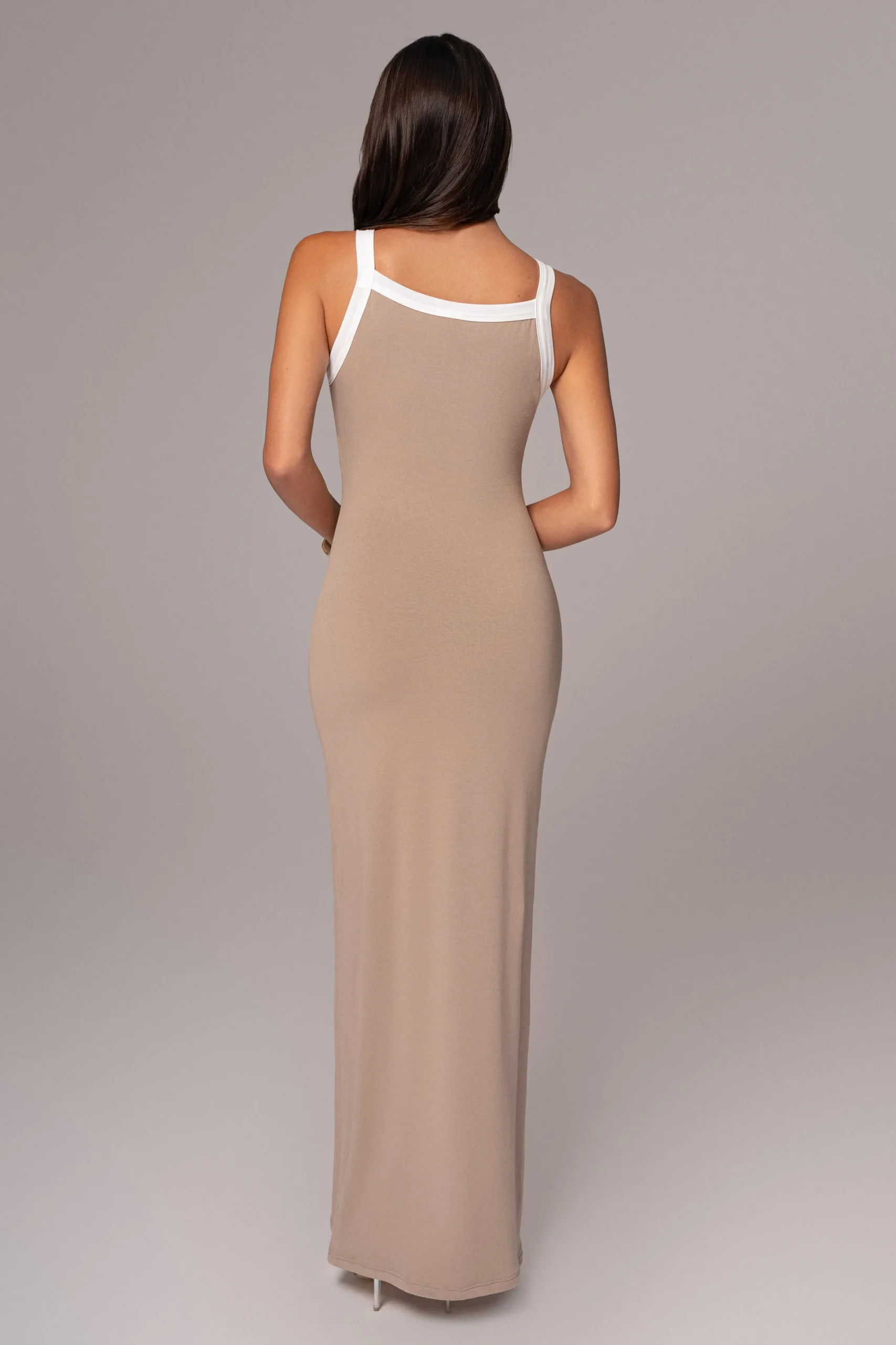 Beige Francesca Contrast Maxi Dress*JLUXLABEL Sale