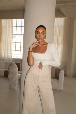 Beige Francine Pants*JLUXLABEL New