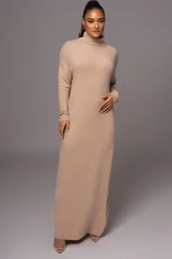 Beige Hartley Knit Maxi Dress*JLUXLABEL Discount