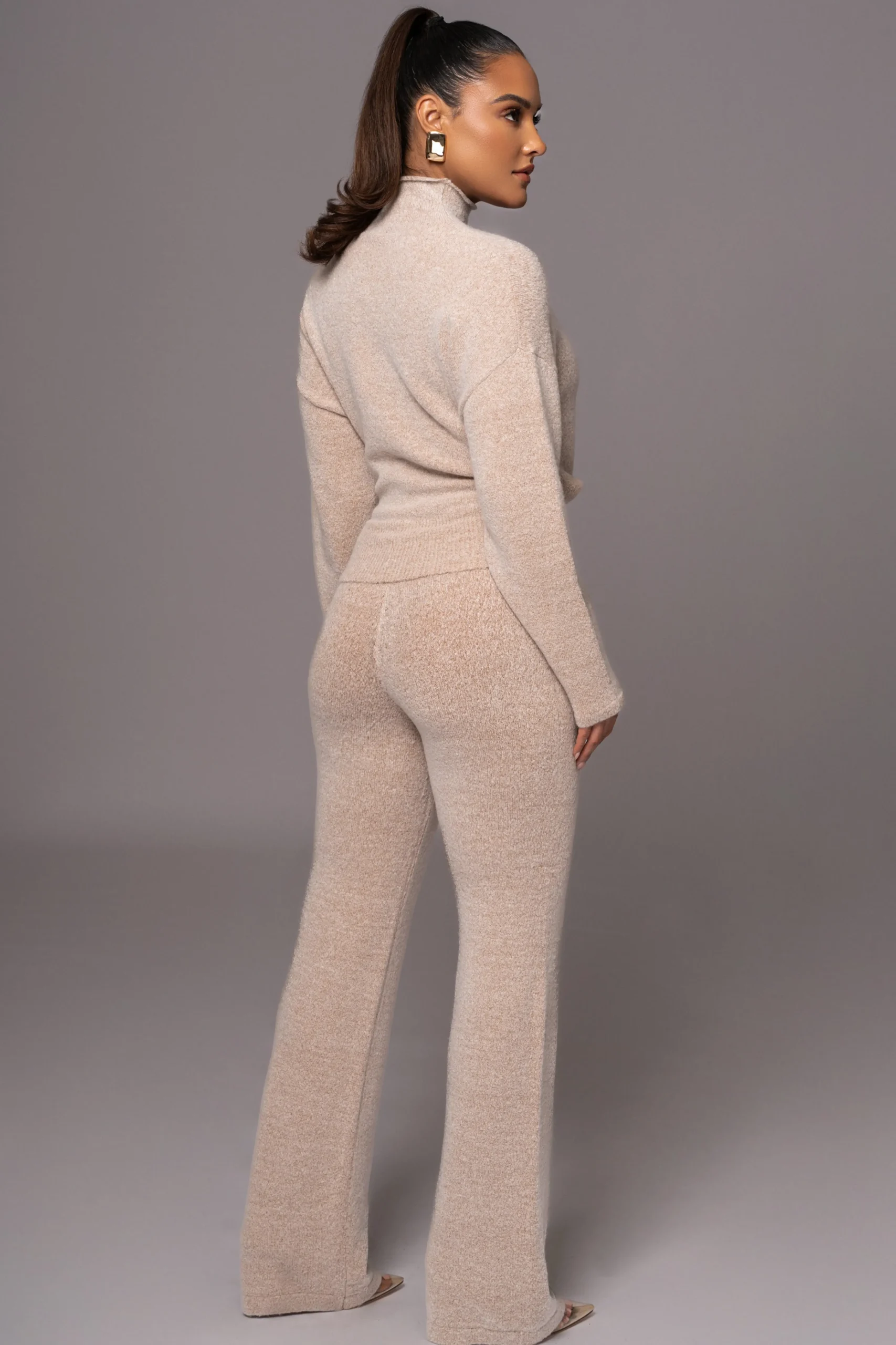 Beige Ivy Sweater Knit Pant Set*JLUXLABEL Clearance