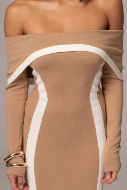 Beige Janet Off Shoulder Maxi Dress*JLUXLABEL Discount