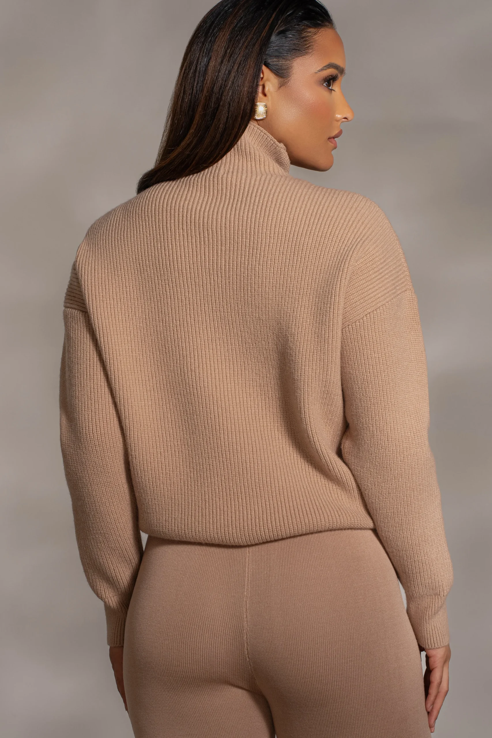 Beige Jenni Turtleneck Sweater Top*JLUXLABEL Best