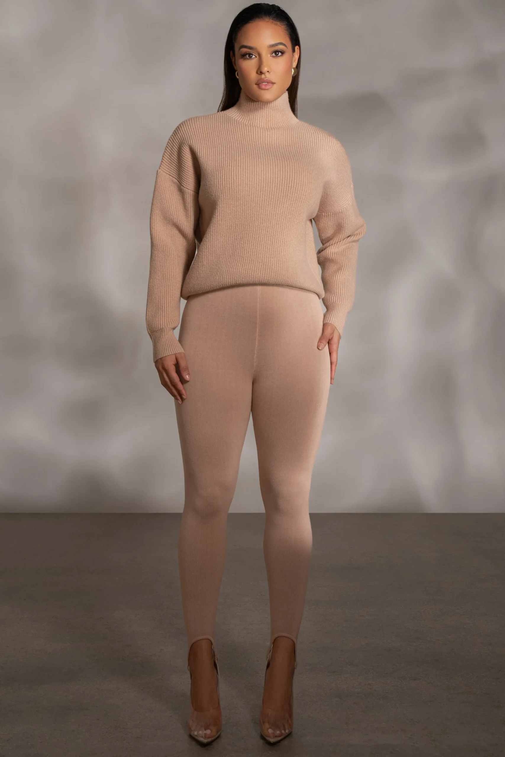 Beige Jenni Turtleneck Sweater Top*JLUXLABEL Best