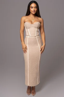 Beige Jozie Bustier Top*JLUXLABEL New