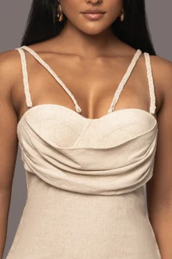 Beige Linen Visions Of You Dress*JLUXLABEL Best