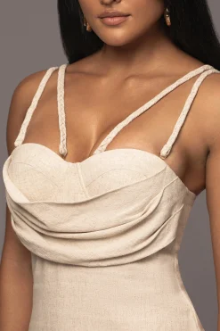 Beige Linen Visions Of You Dress*JLUXLABEL Best