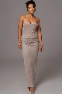 Beige Lush Life Maxi Dress*JLUXLABEL New