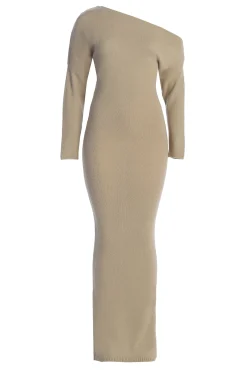 Beige Maddux Asymmetrical Maxi Dress*JLUXLABEL Discount