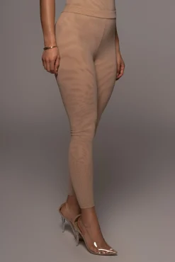 Beige Nina Mesh Pants*JLUXLABEL Clearance