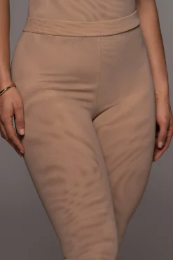 Beige Nina Mesh Pants*JLUXLABEL Clearance