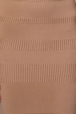Beige Sandy Shores Knit Midi Dress*JLUXLABEL Discount