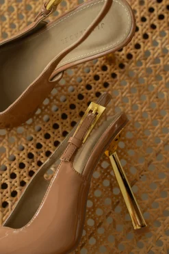 Beige Slingback Pointed Toe Pumps*JLUXLABEL Discount