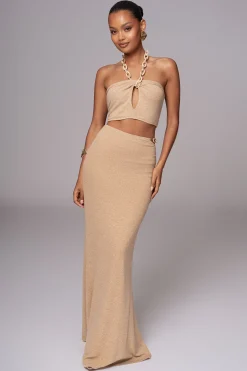 Beige Summer Horizon Skirt Set*JLUXLABEL Hot