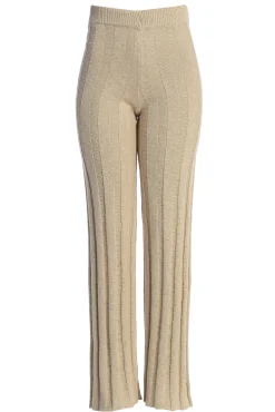 Beige Take A Chance Ribbed Pant Set*JLUXLABEL Online