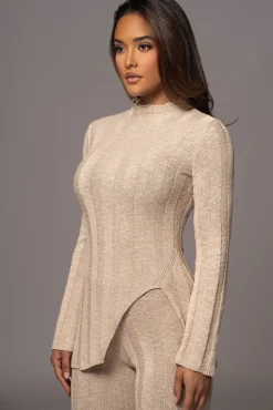 Beige Take A Chance Ribbed Pant Set*JLUXLABEL Online