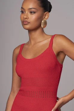 Berry Palm Springs Knit Maxi Dress*JLUXLABEL Fashion