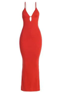 Berry Sun Rays Knit Maxi Dress*JLUXLABEL Online