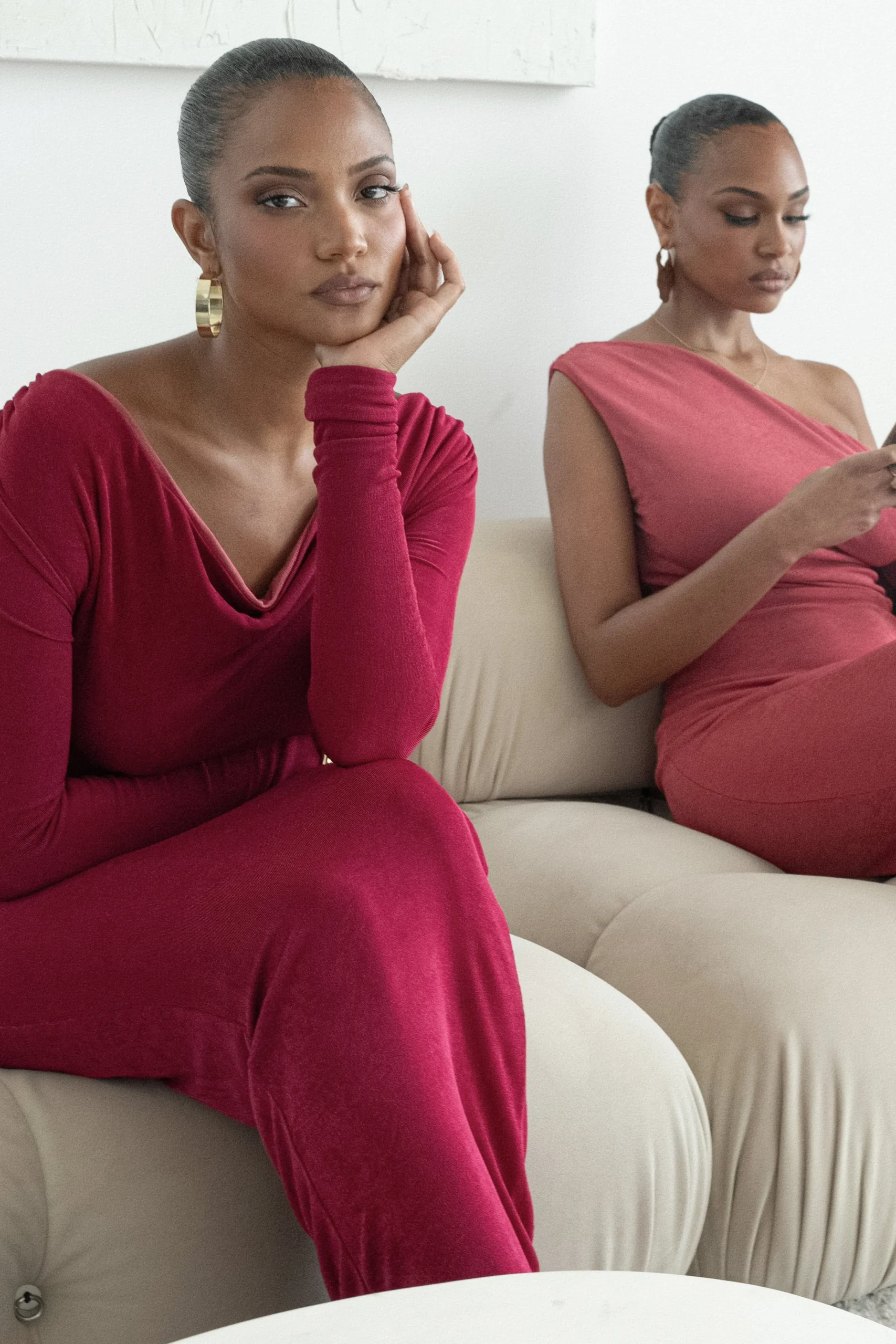 Berry/Mauve Ashton Reversible Maxi Dress*JLUXLABEL Sale