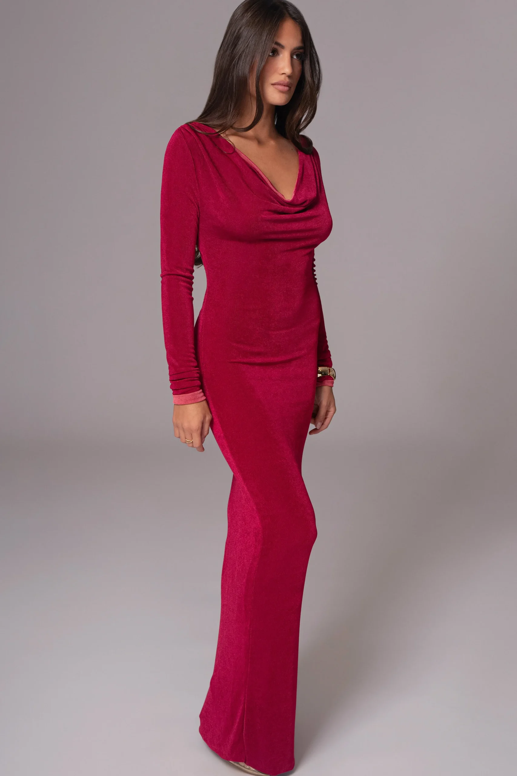 Berry/Mauve Ashton Reversible Maxi Dress*JLUXLABEL Sale