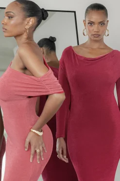 Berry/Mauve Ashton Reversible Maxi Dress*JLUXLABEL Sale