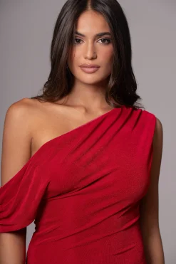 Berry/Red Classic Elegance Reversible Maxi Dress*JLUXLABEL New