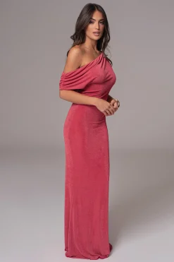 Berry/Red Classic Elegance Reversible Maxi Dress*JLUXLABEL New