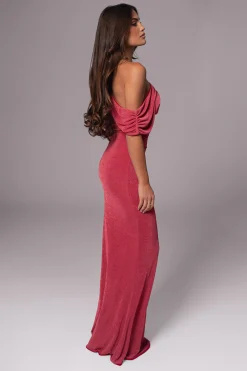 Berry/Red Classic Elegance Reversible Maxi Dress*JLUXLABEL New