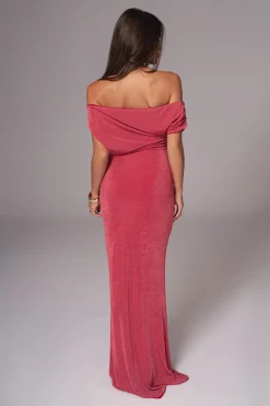 Berry/Red Classic Elegance Reversible Maxi Dress*JLUXLABEL New