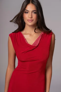 Berry/Red Classic Elegance Reversible Maxi Dress*JLUXLABEL New