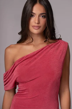 Berry/Red Classic Elegance Reversible Maxi Dress*JLUXLABEL New