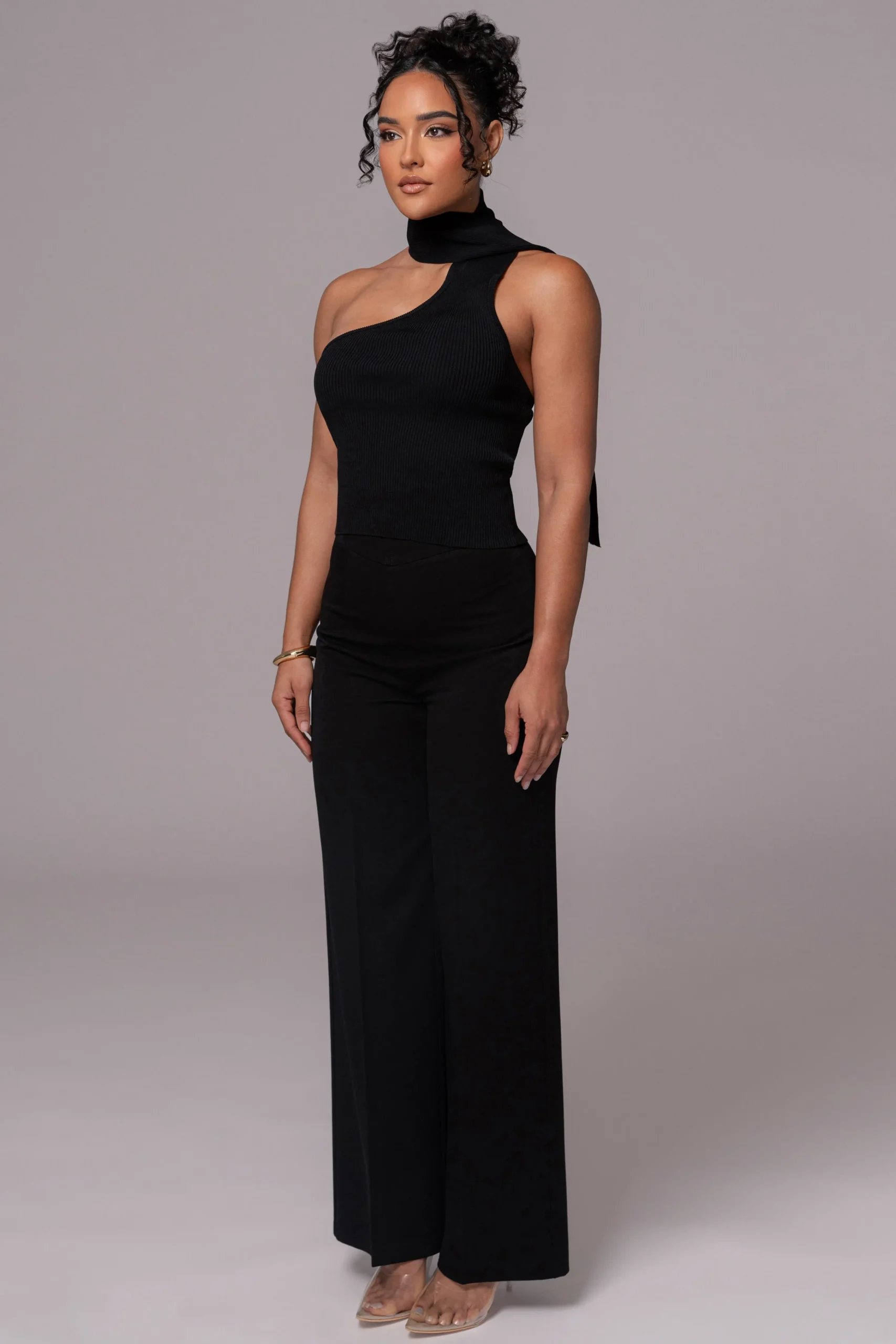 Black Anderson Ribbed Top*JLUXLABEL Sale