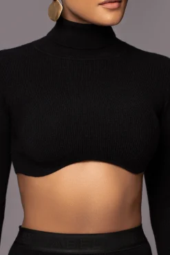 Black Anise Ribbed Skirt Set*JLUXLABEL Clearance