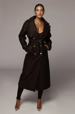Black Beverly Trench Coat*JLUXLABEL Best