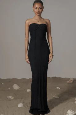 Black Blanca Strapless Maxi Dress*JLUXLABEL New