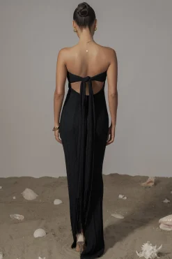 Black Blanca Strapless Maxi Dress*JLUXLABEL New