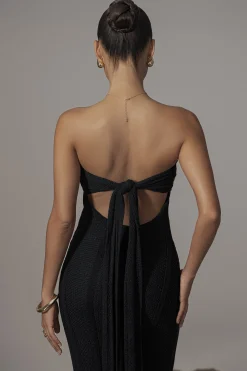 Black Blanca Strapless Maxi Dress*JLUXLABEL New