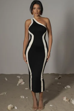 Black Breann Contrast Maxi Dress*JLUXLABEL Sale