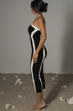 Black Breann Contrast Maxi Dress*JLUXLABEL Sale