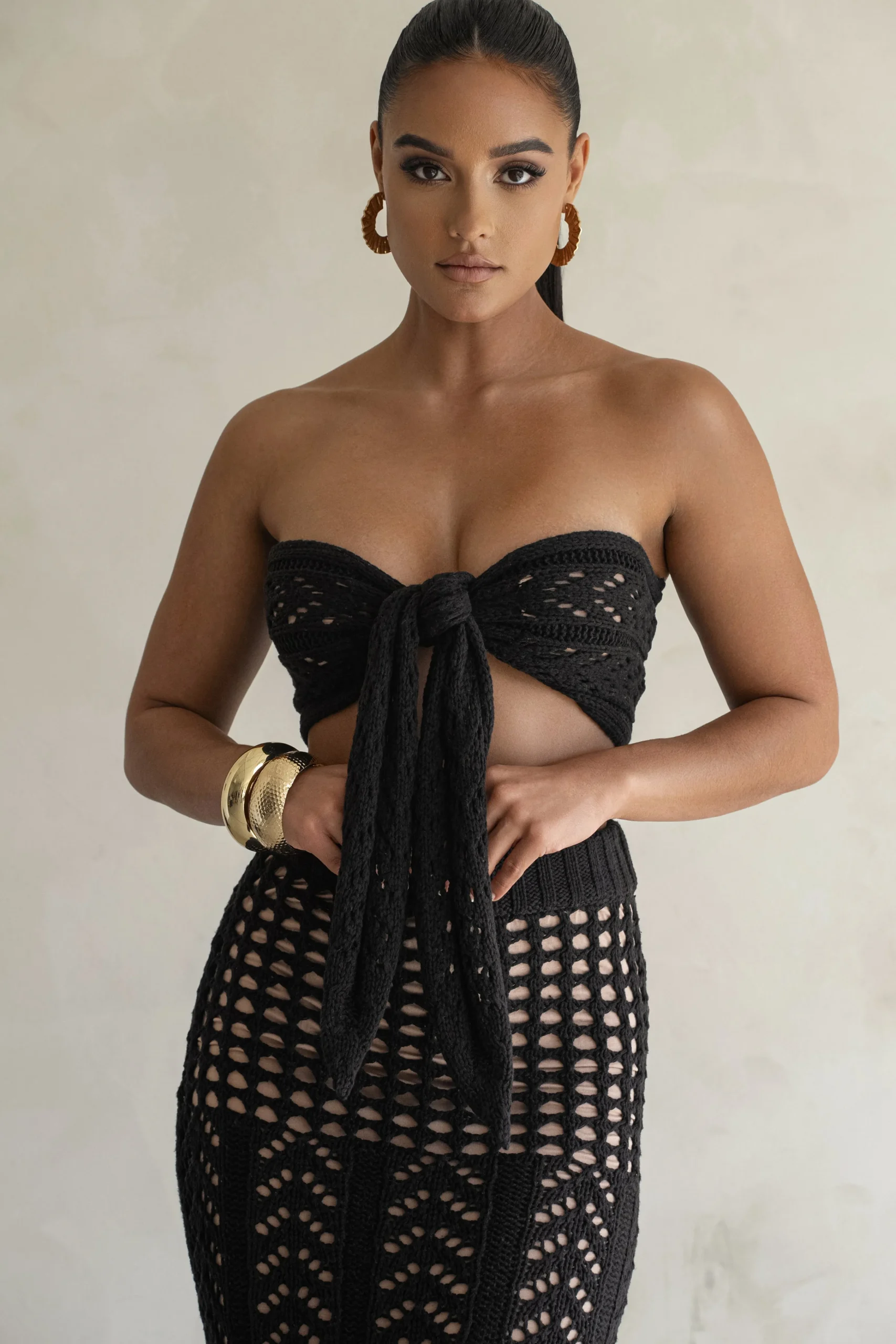 Black Caribbean Skies Skirt Set*JLUXLABEL Clearance